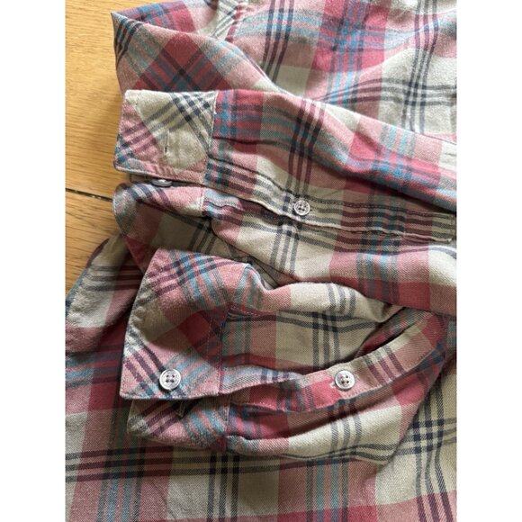 Toad & Co Men Size Medium Shirt Button Down Flannel Polyester Long Sleeve Preppy - Picture 14 of 15